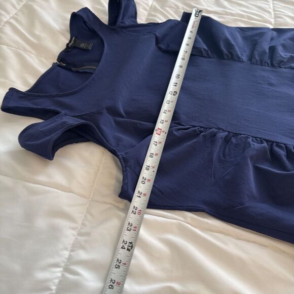 Royal Blue, Ashley Stewart Cold Shoulder Ruched Shift Dress Size 24 - Picture 11 of 13
